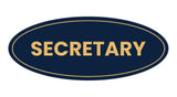 Signs ByLITA Oval Secretary Sign