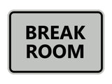 Signs ByLITA Classic Framed Break Room Sign