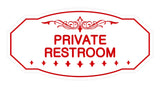 Victorian Private Restroom Sign