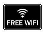 Signs ByLITA Classic Framed Free Wifi Sign