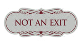 Signs ByLITA Designer Not An Exit Sign
