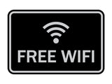 Signs ByLITA Classic Framed Free Wifi Sign