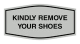 Signs ByLITA Fancy Kindly Remove Your Shoes Sign