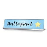Most Improved, Student Award Desk Sign (2 x 8")