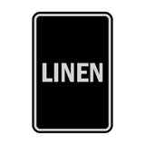Portrait Round Linen Sign