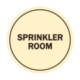 Signs ByLITA Circle Sprinkler Room Sign