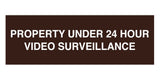 Signs ByLITA Basic Property 24 Hour Video Under Surveillance Sign