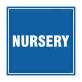 Square Nursery Sign with Adhesive Tape, Mounts On Any Surface, Weather Resistant