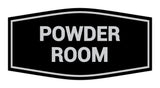 Signs ByLITA Fancy Powder Room Sign with Adhesive Tape, Mounts On Any Surface, Weather Resistant, Indoor/Outdoor Use