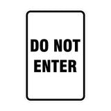 Portrait Round Do Not Enter Sign