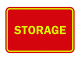 Red / Yellow Signs ByLITA Classic Framed Storage Sign