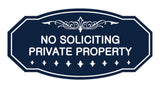 Signs ByLITA Victorian No Soliciting Private Property Sign