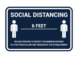 Classic Framed Social Distancing Sign