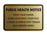 Classic Framed Public Health Notice Wash Your Hands Sign