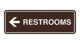Signs ByLITA Standard RESTROOM (LEFT ARROW) Sign