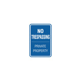 Signs ByLITA Portrait Round no trespassing private property Sign