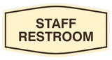 Signs ByLITA Fancy Staff Restroom Sign