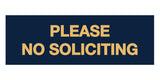 Signs ByLITA Basic Please No Soliciting Sign