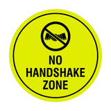 Circle No Handshake Zone Sign