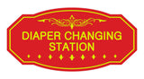 Victorian Diaper Changing Station Sign