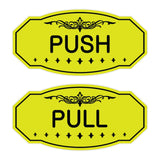 Victorian Push Pull Sign Set