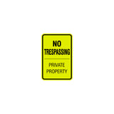 Signs ByLITA Portrait Round no trespassing private property Sign