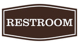 Fancy Restroom Sign