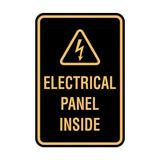 Portrait Round Electrical Panel Inside Sign