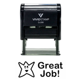 GREAT JOB Teacher Self Inking Rubber Stamp