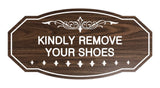 Victorian Kindly Remove Your Shoes Sign