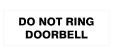 Signs ByLITA Basic Do Not Ring Doorbell Sign