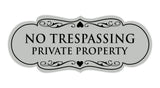 Signs ByLITA Designer No Trespassing Private Property Sign