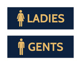 Signs ByLITA Basic Ladies and Gents Sign Set