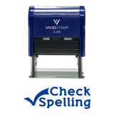 CHECK SPELLING Teacher Self Inking Rubber Stamp