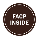 Signs ByLITA Circle FACP Inside Sign