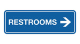 Signs ByLITA Standard RESTROOM (RIGHT ARROW) Sign