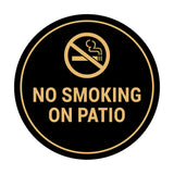 Signs ByLITA Circle No Smoking on Patio Sign