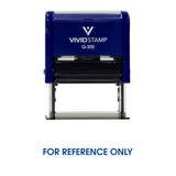 For Reference Only Self Inking Rubber Stamp