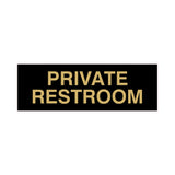 Basic Private Restroom Door / Wall Sign