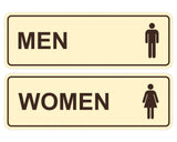 Standard Men Women Restroom Sign (Set of 2)