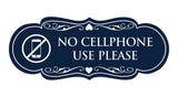 Signs ByLITA Designer No Cellphone Use please Sign