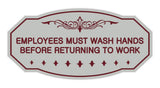 Victorian Employees Must Wash Hands Before Returning To Work Sign