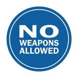 Signs ByLITA Circle No Weapons Allowed Sign