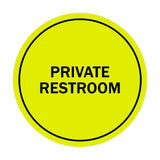 Signs ByLITA Circle Private Restroom Sign
