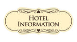 Signs ByLITA Designer Hotel Information Sign