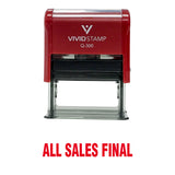 All Sales Final Rubber Stamp