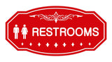 Victorian Unisex Restroom Sign