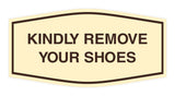 Signs ByLITA Fancy Kindly Remove Your Shoes Sign