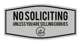 Fancy No Soliciting (Unless You Are Selling Cookies) Wall or Door Sign