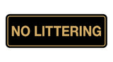 Signs ByLITA Standard No Littering Sign